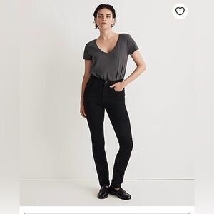 Madewell Stovepipe Jeans in Black Rinse Wash